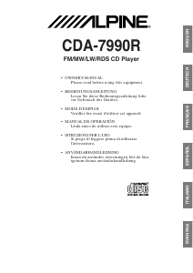 Manual Alpine CDA-7990R Car Radio