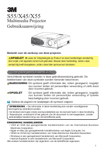 Handleiding 3M S55 Beamer