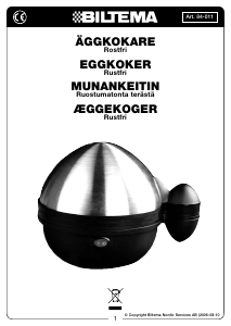 Bruksanvisning Biltema 84-011 Eggkoker