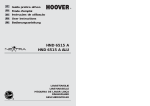 Manual Hoover HND 6515A-85S Dishwasher