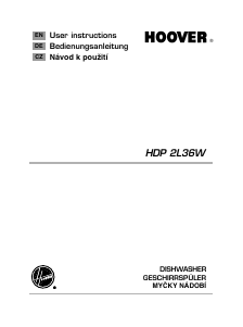 Manuál Hoover HDP 2L36W Myčka na nádobí