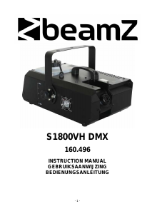 Handleiding BeamZ S1800VH DMX Rookmachine