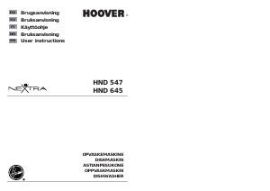 Bruksanvisning Hoover HND 547/1-86 Oppvaskmaskin