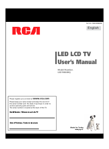 Manual RCA LED19B30RQ LED Television