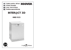 Manual Hoover HND 915T-30S Dishwasher
