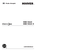 Mode d’emploi Hoover HOD 5G10X-47 Lave-vaisselle