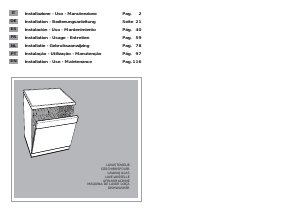 Manual Hoover HOD 7 ALU-S Dishwasher