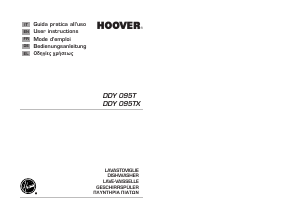 Manual Hoover DDY 095TX/E-47 Dishwasher