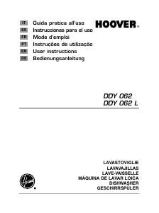 Manual Hoover DDY 062-SYR Máquina de lavar louça