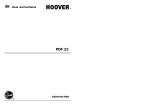 Manual Hoover PDF 25-80 Dishwasher