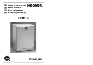 Manual Hoover HOD 9-47 Dishwasher