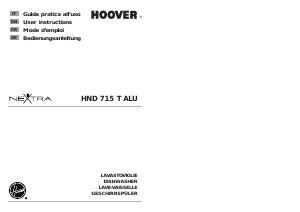 Manual Hoover HND 715TAL-16 Dishwasher