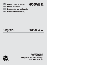 Manual Hoover HND 3515A-85S Máquina de lavar louça
