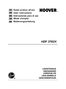 Manual de uso Hoover HDP 3T62X Lavavajillas