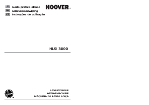 Manual Hoover HLSI 3000/1-30 Máquina de lavar louça