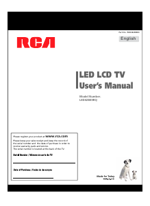 Manual RCA LED42B45RQ LED Television
