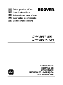 Manual Hoover DYM 896TX WIFI Máquina de lavar louça