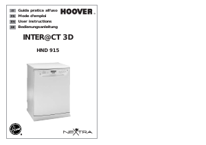 Manual Hoover HND 915-47S Dishwasher