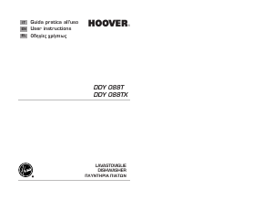 Manual Hoover DDY 088TX-AUS Dishwasher