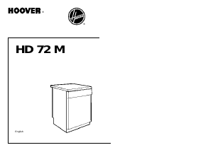 Manual Hoover HD 72 M Dishwasher