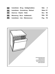 Manual Hoover DDY 072-86 Dishwasher