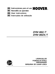 Manual de uso Hoover DYM 862X-AUS Lavavajillas