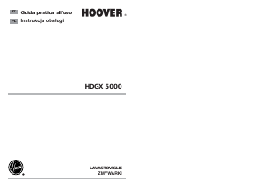 Manuale Hoover HDGX 5000-30S Lavastoviglie