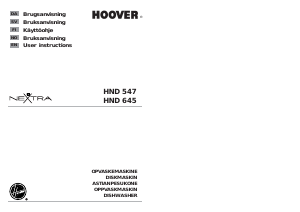 Manual Hoover HND 645-86 Dishwasher