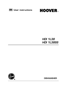 Manual Hoover HDI 1L38-80 Dishwasher