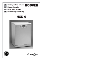 Manual Hoover HOD 9-S Dishwasher