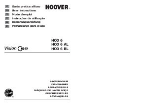 Manual de uso Hoover HOD 6 BL/1-S Lavavajillas