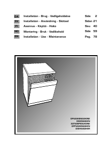 Manual Hoover HDP 3DO60DX-86 Dishwasher