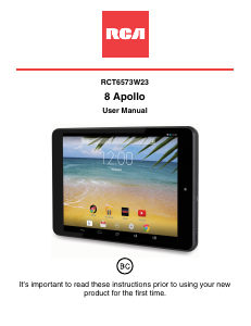 Handleiding RCA 8 Apollo Tablet