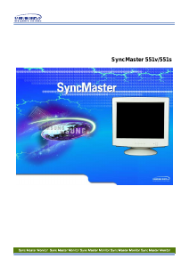 Manual Samsung 551s SyncMaster Monitor