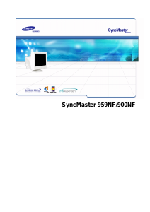 Manual Samsung 900NF SyncMaster Monitor