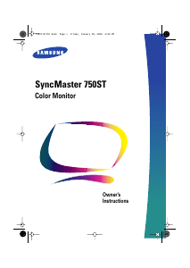 Handleiding Samsung 750ST SyncMaster Monitor