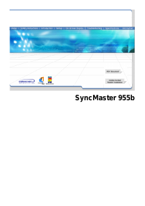 Manual Samsung 955b SyncMaster Monitor