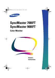 Manual Samsung 900IFT SyncMaster Monitor