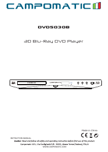 Manual Campomatic DVD5030B Blu-ray Player