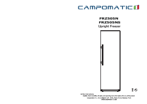 Handleiding Campomatic FRZ505NS Vriezer