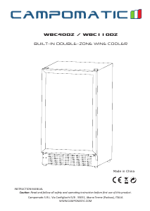 Manual Campomatic WBC110DZ Wine Cabinet