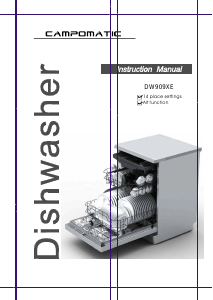 Handleiding Campomatic DW909XE Vaatwasser