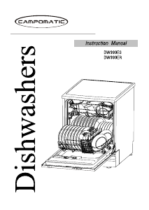 Manual Campomatic DW999ER Dishwasher