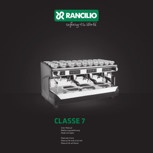 Manual Rancilio Classe 7 Coffee Machine