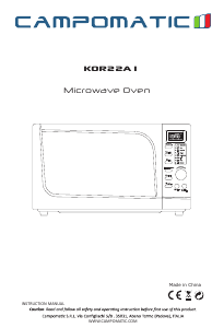 كتيب جهاز ميكروويف KOR22A1 Campomatic
