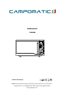 Manual Campomatic KOR22A2 Microwave