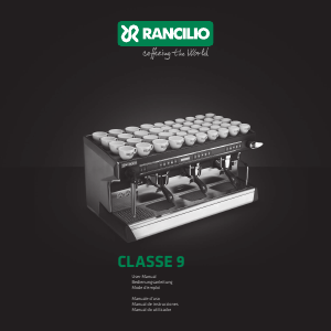 Manual Rancilio Classe 9 Coffee Machine