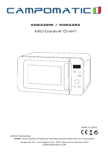 Manual Campomatic KOR22RS Microwave