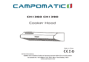 Manual Campomatic CH1360 Cooker Hood