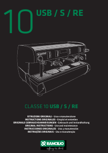 Manual de uso Rancilio Classe 10 Máquina de café